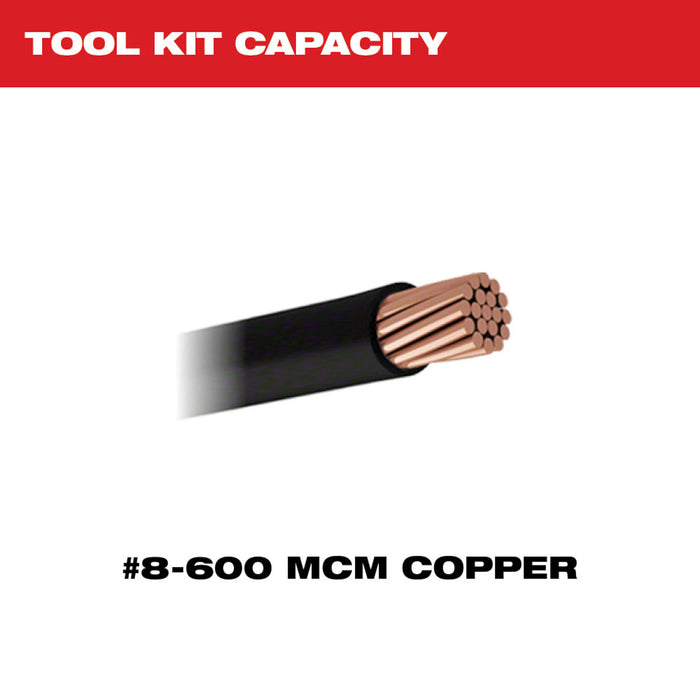 Milwaukee 2679-600CU M18 FORCE LOGIC 18V 600 MCM Crimper w/ #8 - 600 MCM Cu Dies