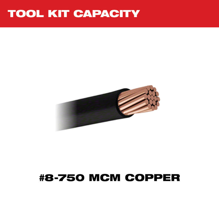 Milwaukee 2679-750CU M18 18V 600 MCM Cu Crimper 750 MCM Expanded Jaw/Dies