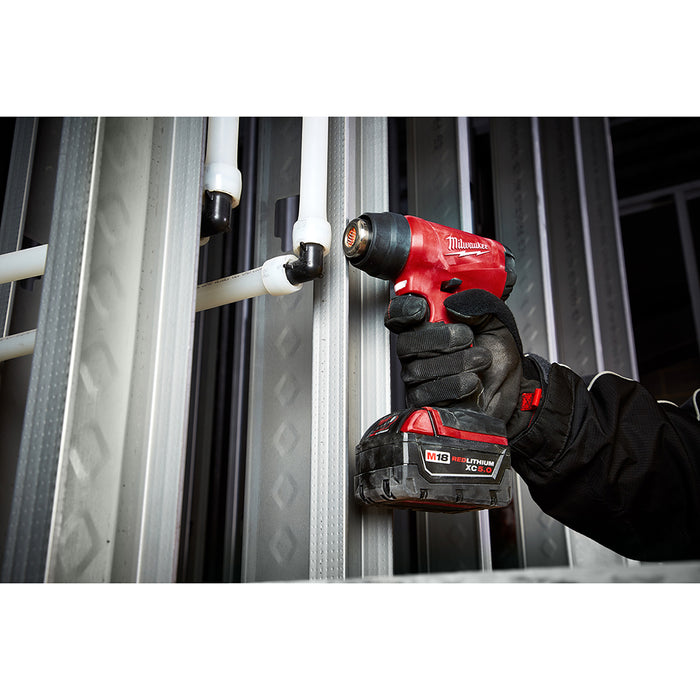 Milwaukee 2688-20BT5 M18 Heat Gun w/ XC5.0 Extended Capacity Battery - 2 PK