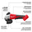 Milwaukee 2696-24POK M18 18V 4-Tool Combo Kit w/Grinder, Multi-Tool, and Packout