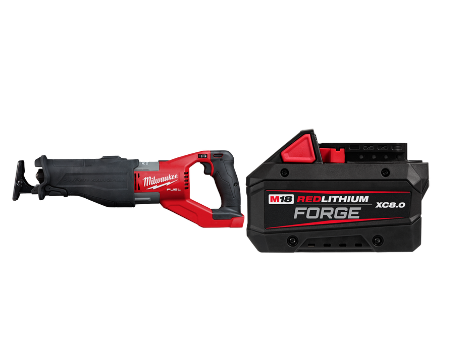 Milwaukee 2722-20x8 M18 FUEL 18V SUPER SAWZALL Reciprocating Saw w/ 8AH Battery