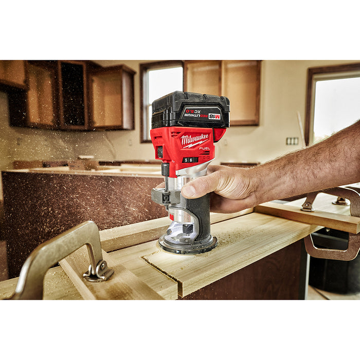 Milwaukee 2723-20SK M18 FUEL 18V Router w/ 2 - 5AH Batteries and Charger