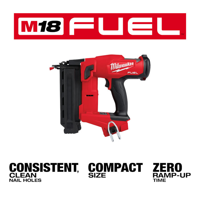 Milwaukee 2746-20x2 M18 FUEL 18 Gauge Brad Nailer Bundle with 2AH Battery
