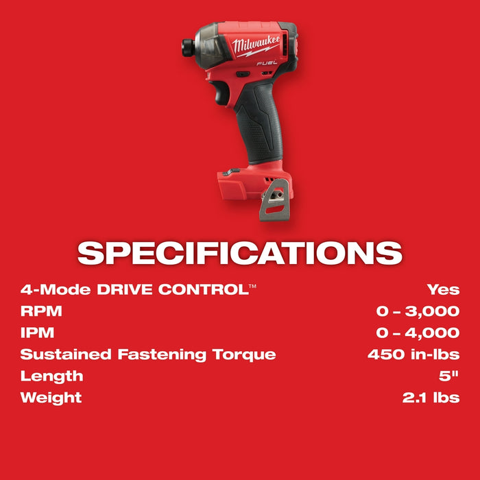 Milwaukee 2760-20X5 M18 FUEL SURGE 18V 1/4" Hex Hydraulic Driver w/ 5Ah Battery