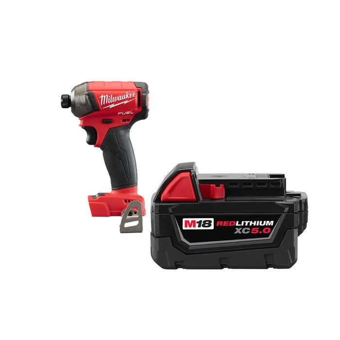 Milwaukee 2760-20X5 M18 FUEL SURGE 18V 1/4" Hex Hydraulic Driver w/ 5Ah Battery
