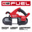Milwaukee 2829-20ETM M18 FUEL Compact Bandsaw and 3PK 8/10TPI Blades