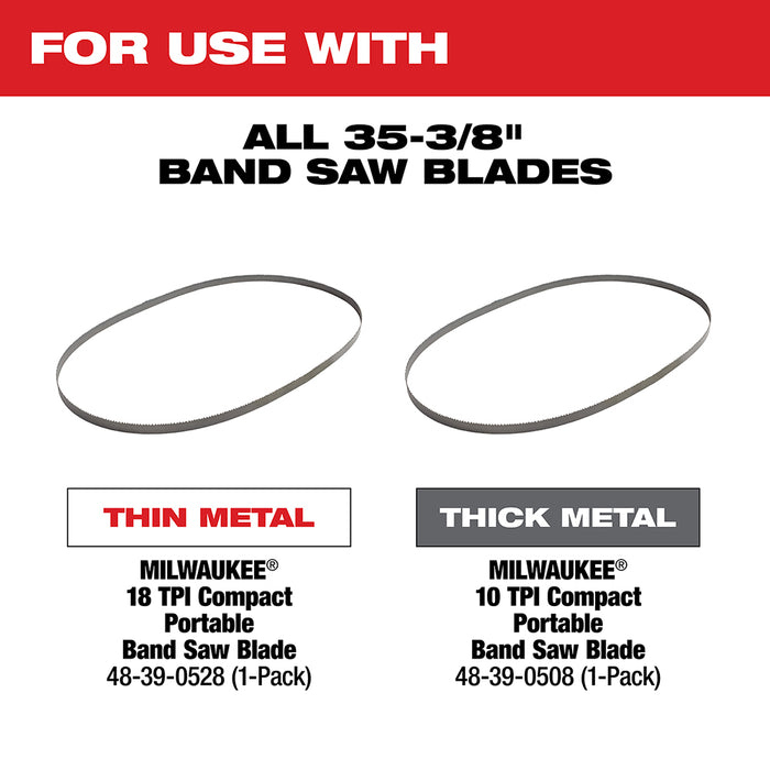 Milwaukee 2829-20ETM M18 FUEL Compact Bandsaw and 3PK 8/10TPI Blades