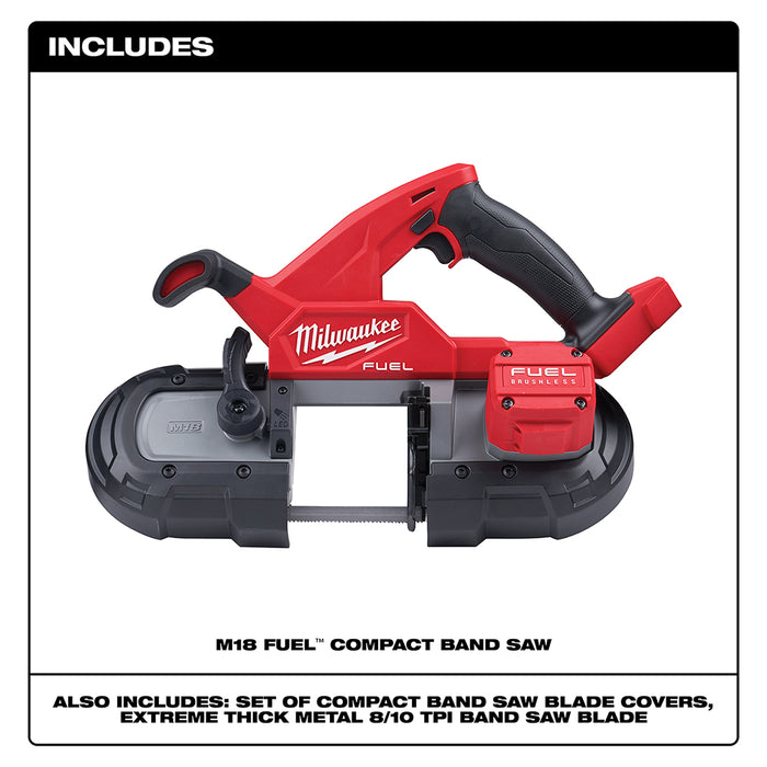Milwaukee 2829-80 M18 FUEL 18V Compact Cordless Band Saw - Recon