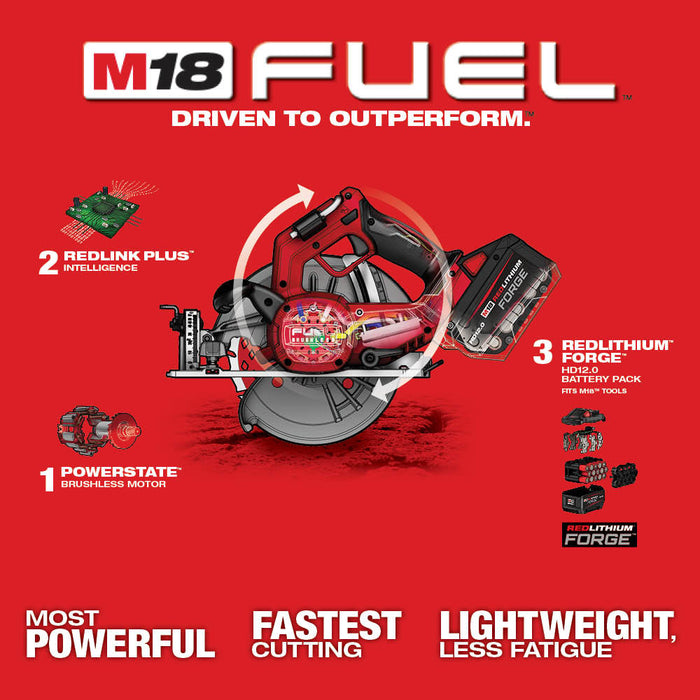 Milwaukee 2834-20x6Ah M18 FUEL 7-1/4" Circular Saw w/ Extra 6Ah Battery
