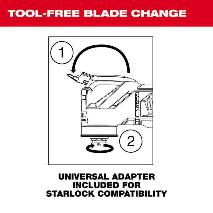 Milwaukee 2836-20x6 M18 FUEL Multi Tool w/ Extra 6Ah Battery