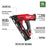 Milwaukee 2839-20x3 M18 FUEL 18V 15 Gauge Finish Nailer w/ 2 - 3AH Batteries