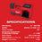 Milwaukee 2848-80 M18 18V Cordless Tire Inflator - Bare Tool - Recon
