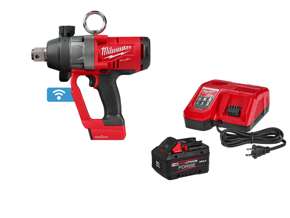 Milwaukee 2867-20x8SK M18 FUEL 1" High Torque Impact Wrench w/ 8AH Starter Kit