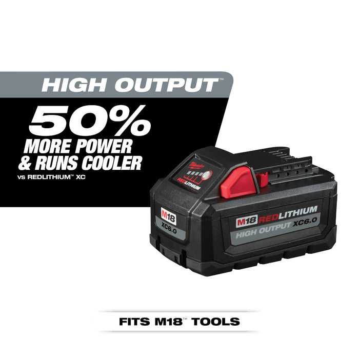 Milwaukee 2880-20BT6 M18 Paddle Switch Grinder w/ XC6.0 Battery - 2 PK