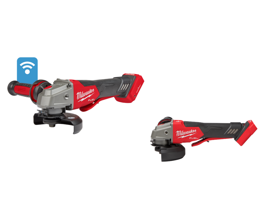 Milwaukee 2882-20VR M18 FUEL Paddle Braking Sag and 2888-20 Grinder