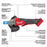 Milwaukee 2882-20VR M18 FUEL Paddle Braking Sag and 2888-20 Grinder
