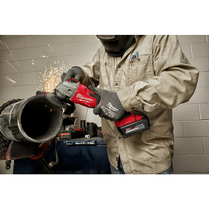 Milwaukee 2883-80 M18 FUEL 18V 4-1/2 / 5" Braking Grinder Slide Switch - Recon