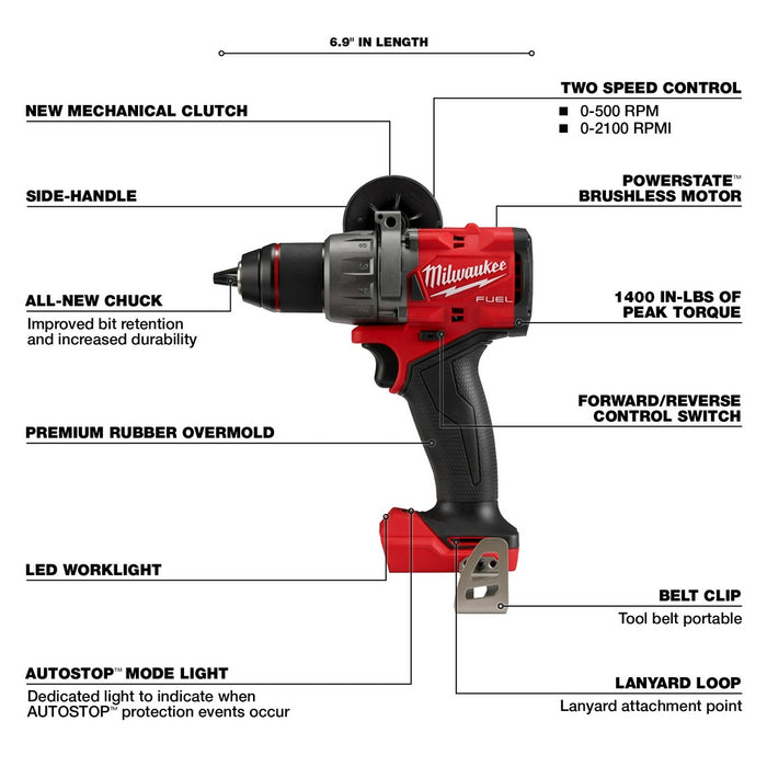 Milwaukee 2903-80 M18 FUEL 18V 1/2" Drill/Driver - Recon