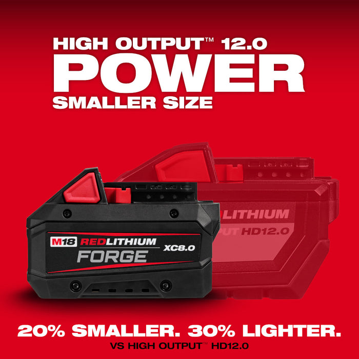Milwaukee 2904-22x8 M18 FUEL 18V 1/2" Hammer Drill/Driver Kit w/ 8AH Battery