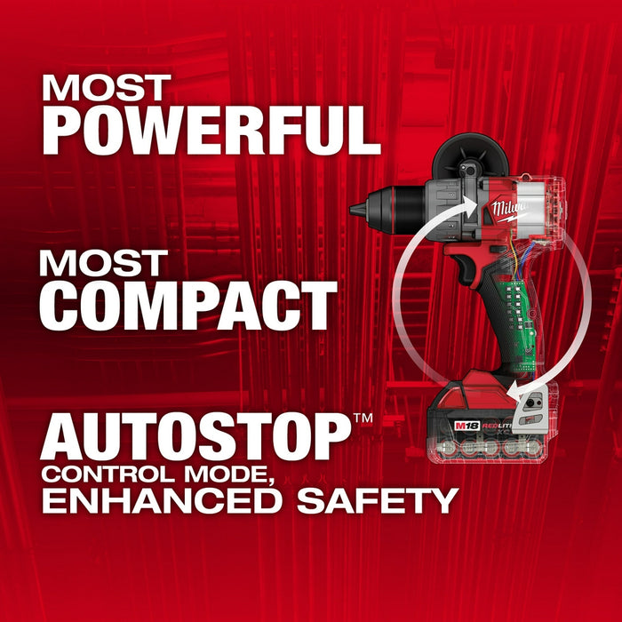 Milwaukee 2904-22x8 M18 FUEL 18V 1/2" Hammer Drill/Driver Kit w/ 8AH Battery