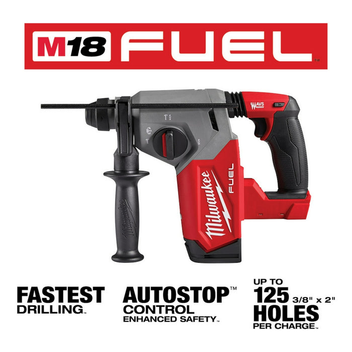 Milwaukee 2912-80 M18 FUEL 18V 1" SDS Plus Rotary Hammer - Recon