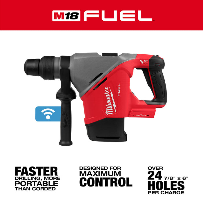Milwaukee 2917-20 M18 FUEL 1-9/16" SDS Max Rotary Hammer w/ ONE-KEY - Bare Tool