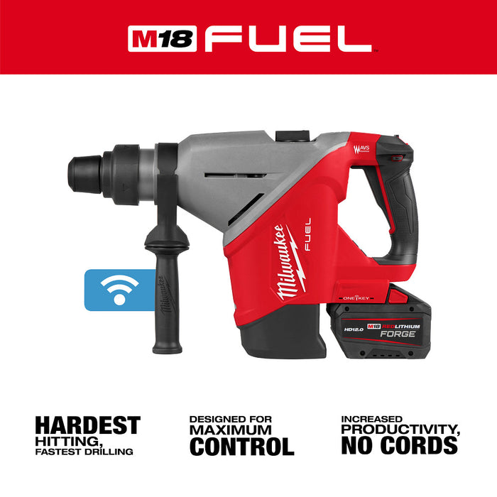 Milwaukee 2918-22HD M18 FUEL 1-3/4" SDS MAX Rotary Hammer Kit w/ ONE-KEY