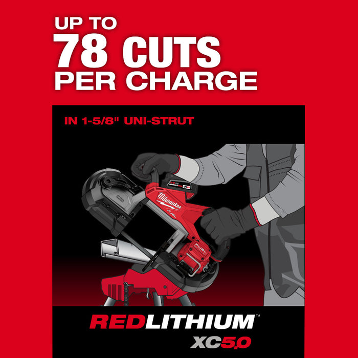 Milwaukee 2929-20ETM M18 FUEL Deep Cut Band Saw and 3PK 8/10TPI Blades