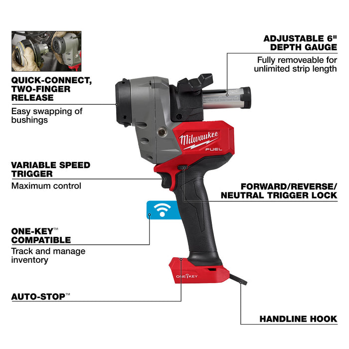 Milwaukee 2937-20 M18 FUEL 18V Covered Conductor Cable Stripper - Bare Tool
