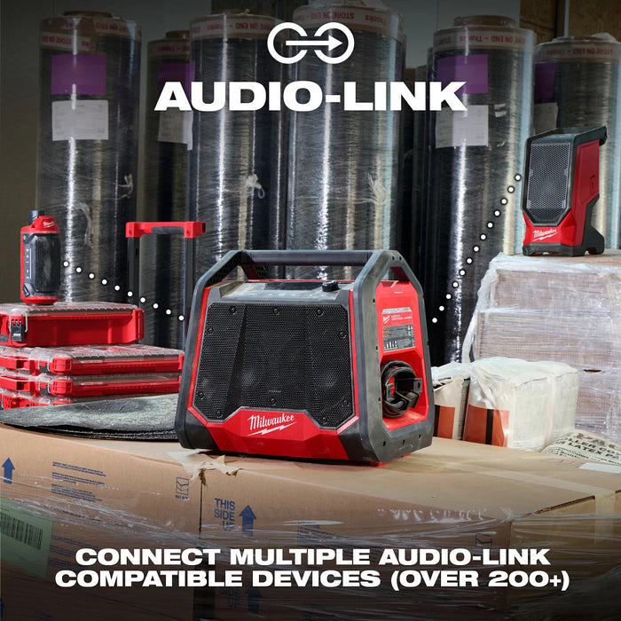 Milwaukee 2956-20 M18 18V Bluetooth Jobsite Radio/Charger - Bare Tool
