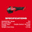 Milwaukee 2960-20GR M18 FUEL 18V 3/8" Li-Ion Impact Wrench w/ 4-1/2"-6" Grinder