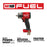 Milwaukee 2962-20BT6 M18 Mid Torque Impact w/ HIGH OUTPUT XC6.0 Battery - 2 PK