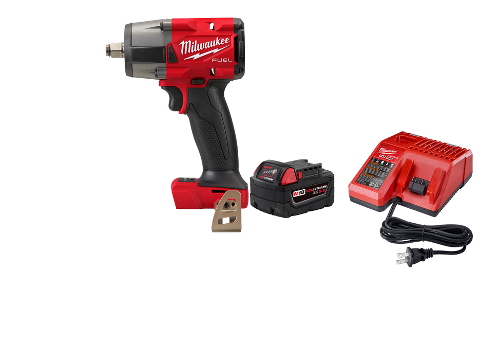 Milwaukee 2962-20x5SK M18 FUEL 18V 1/2" Mid-Torque Impact Wrench Bundle Kit
