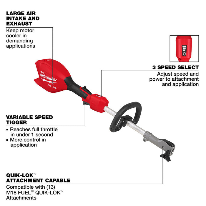 Milwaukee 3016-80PS M18 FUEL 18V Pole Saw QUIK-LOK - Recon