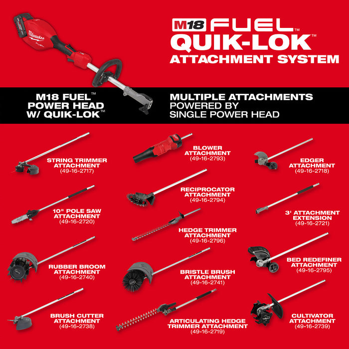 Milwaukee 3016-80PS M18 FUEL 18V Pole Saw QUIK-LOK - Recon