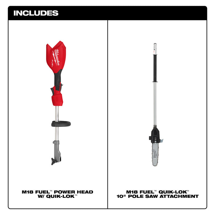 Milwaukee 3016-80PS M18 FUEL 18V Pole Saw QUIK-LOK - Recon