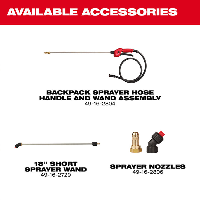 Milwaukee 3019-21PS M18 18V 4-Gallon Backpack Sprayer Kit w/ SWITCH TANK