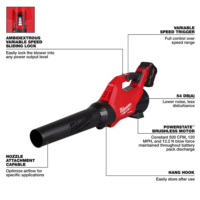 Milwaukee 3031-21E M18 FUEL 18V Timmer/Blower Combo Kit w/ Edger Attachment