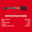 Milwaukee 3050-20X5 M12 FUEL INSIDER 12V Cordless Box Ratchet w/ 5AH Battery