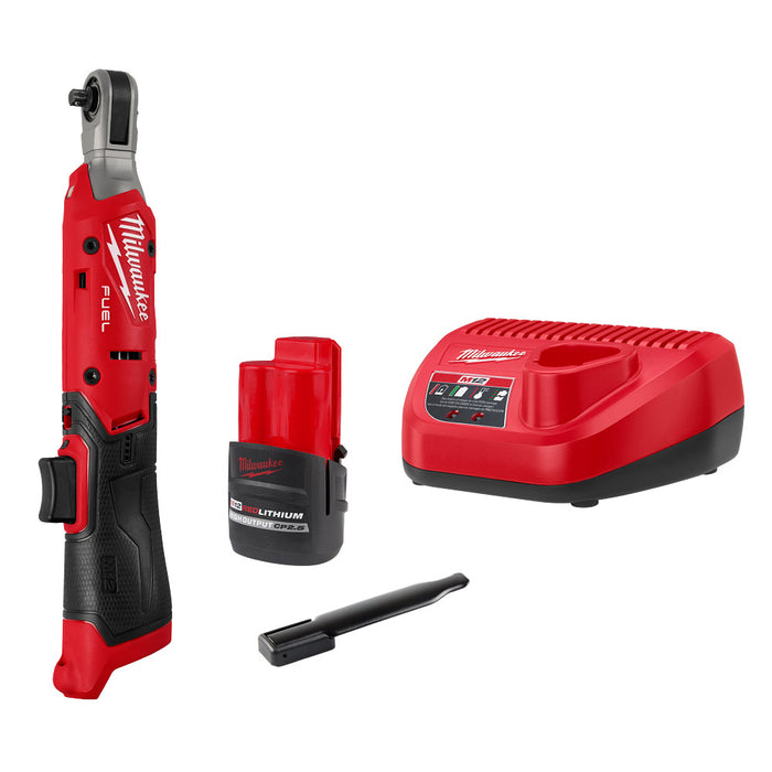 Milwaukee 3052-21 M12 FUEL 12V 1/4" Cordless Li-Ion Ratchet Kit