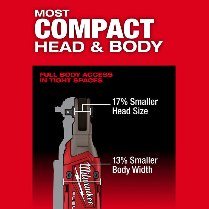 Milwaukee 3052-21 M12 FUEL 12V 1/4" Cordless Li-Ion Ratchet Kit