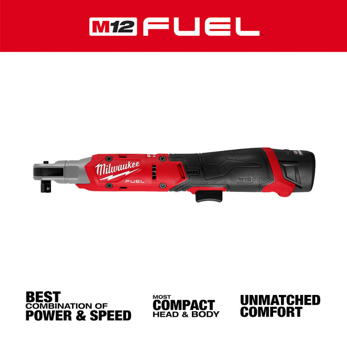 Milwaukee 3053-21 M12 FUEL 12V 3/8" Cordless Li-Ion Ratchet Kit