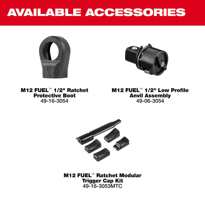 Milwaukee 3054-21 M12 FUEL 12V 1/2" Cordless Li-Ion Ratchet Kit