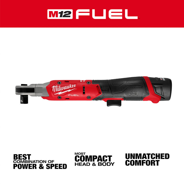 Milwaukee 3054-21 M12 FUEL 12V 1/2" Cordless Li-Ion Ratchet Kit
