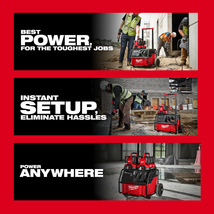Milwaukee 3300R-REC ROLL-ON 7200W/3600W 2.5kWh Power Supply - Recon
