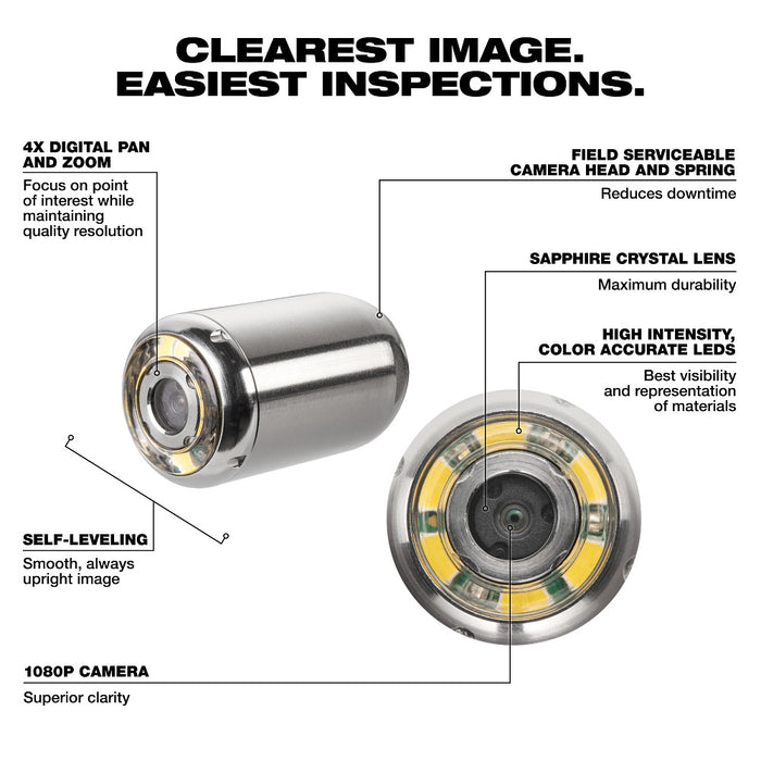 Milwaukee 3318-22B M12 12V 85 Foot High Flex Compact Inspection Camera Kit