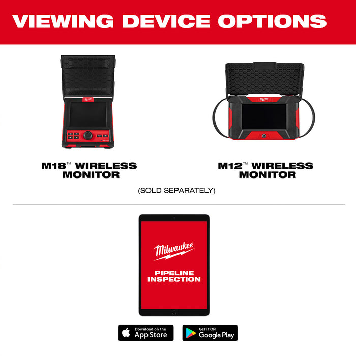 Milwaukee 3318-22B M12 12V 85 Foot High Flex Compact Inspection Camera Kit