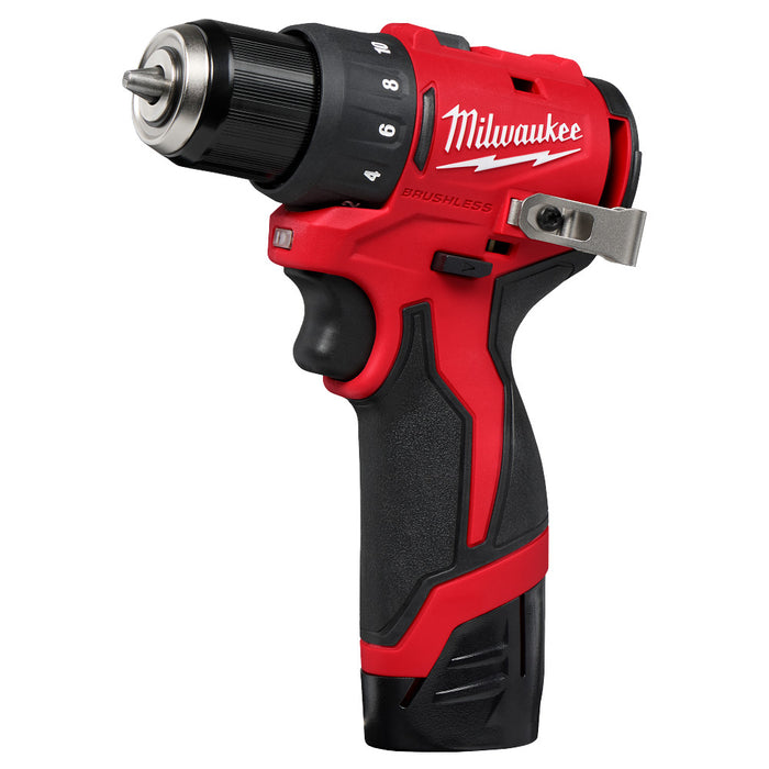 Milwaukee 3401-22x2 M12 Compact Drill Driver Kit w/ Extra 2.5Ah Battery