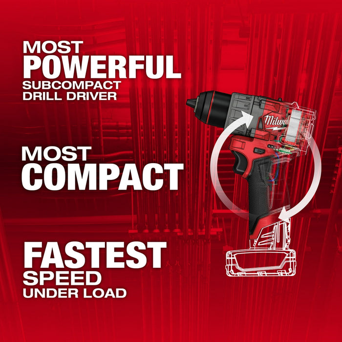 Milwaukee 3403-80 M12 FUEL 12V 1/2" Drill/Driver - Recon