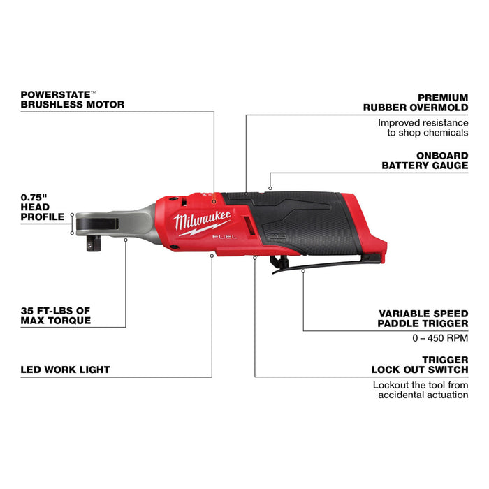 Milwaukee 3424-23 M12 FUEL 12V Lithium-Ion Cordless 3-Tool Combo Kit